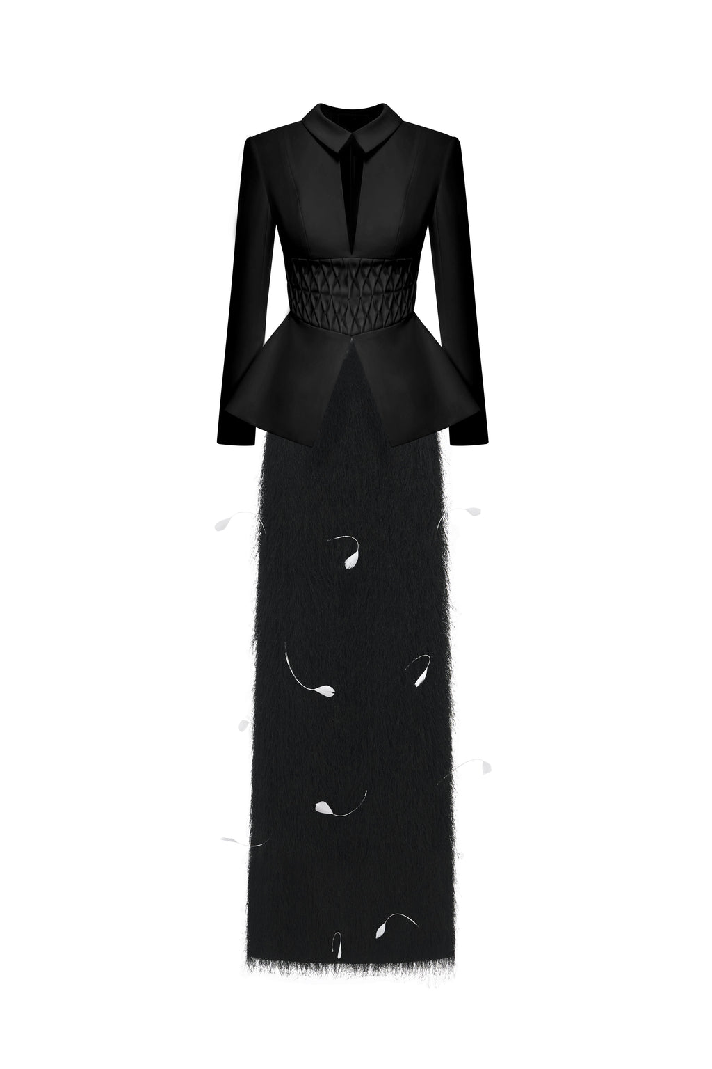Kellie Feather Embellished Tailored Set