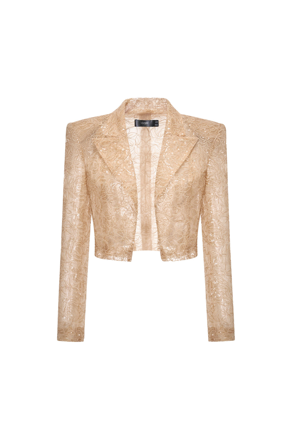 Sequin Bralette & Cropped Blazer Set