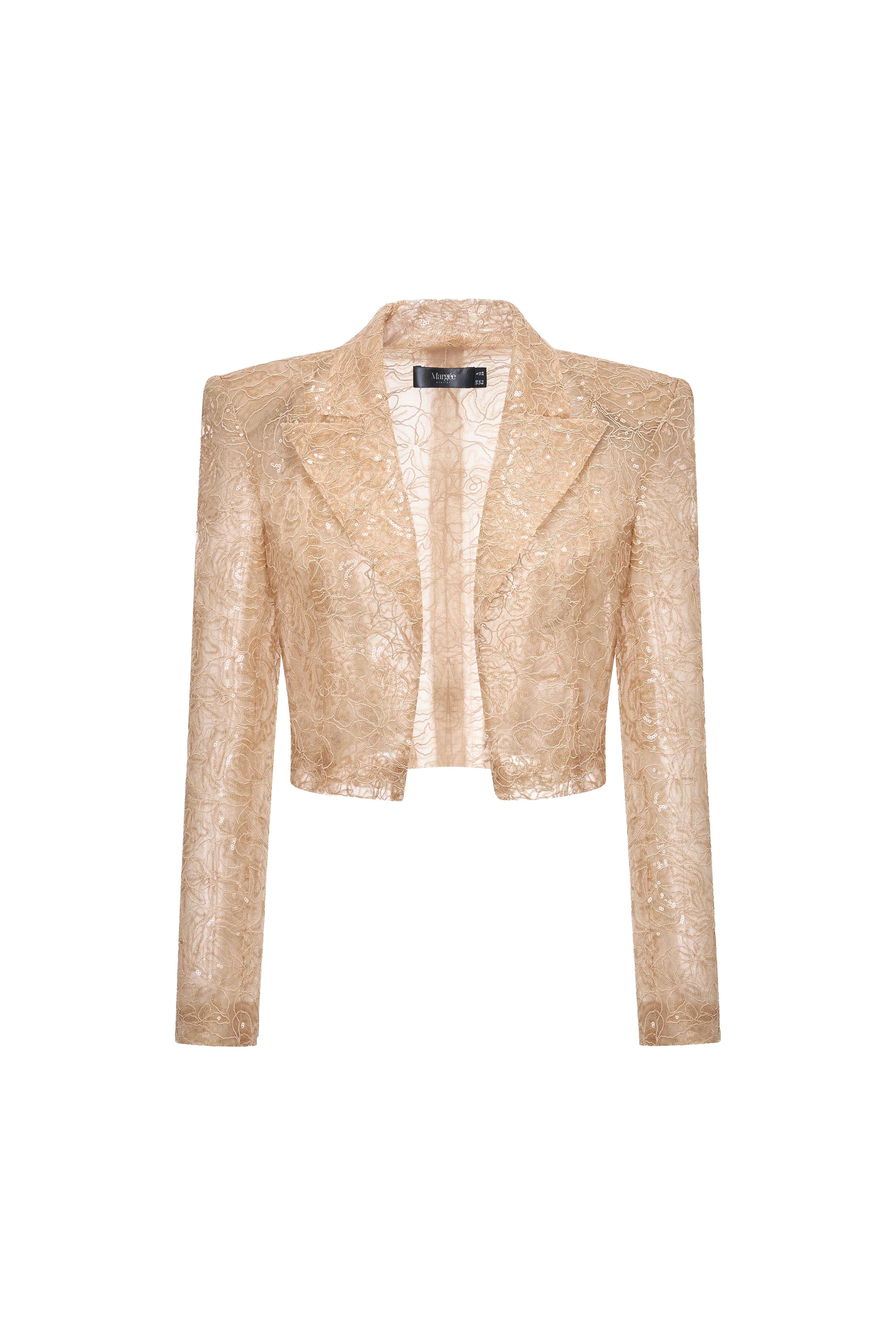 Sequin Bralette & Cropped Blazer Set