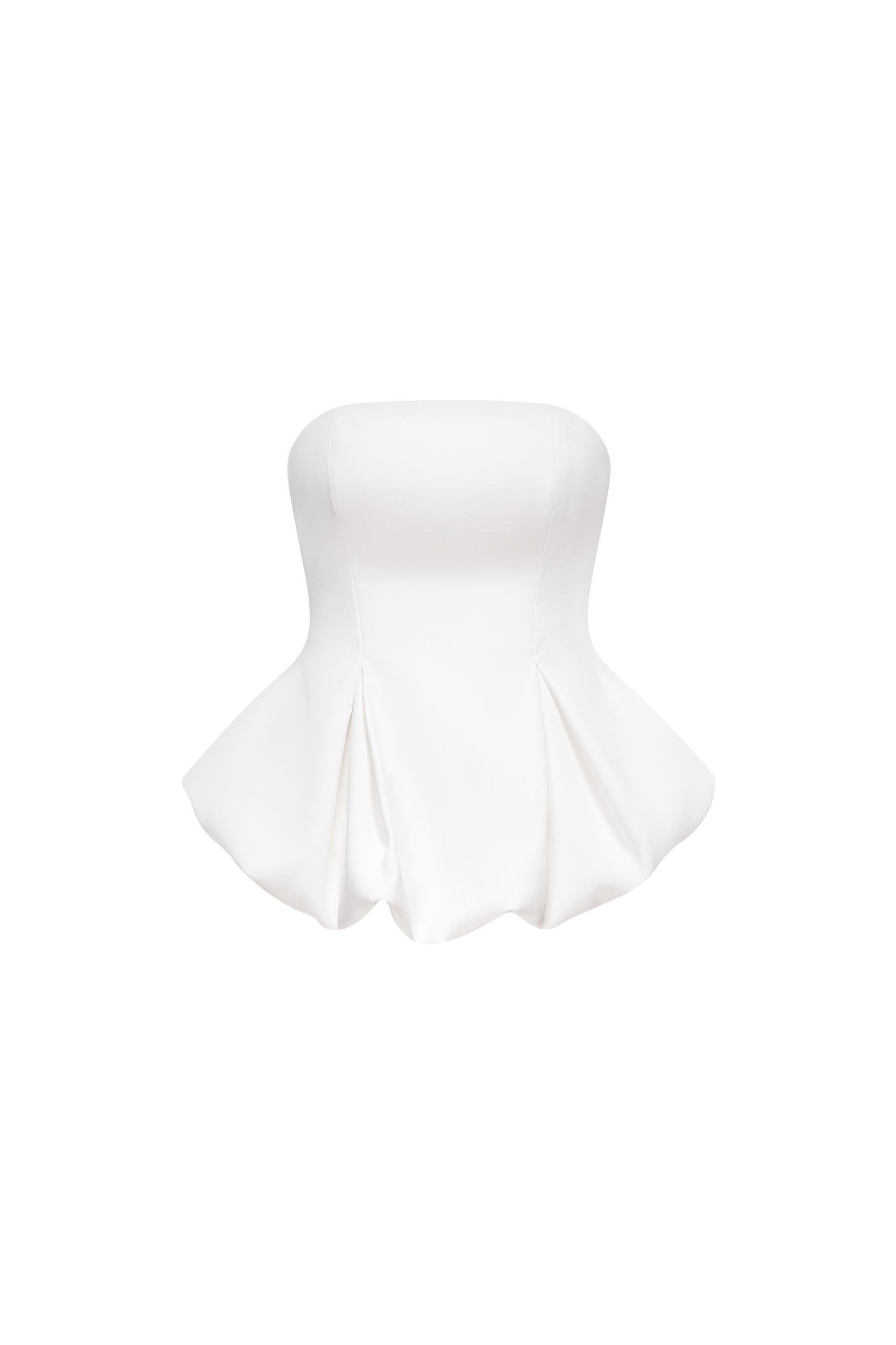 Summerin Strapless Peplum Maxi Set