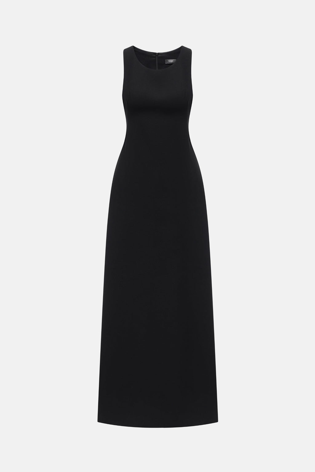 Rose’ Sheath Draped Twill Floor Length Dress