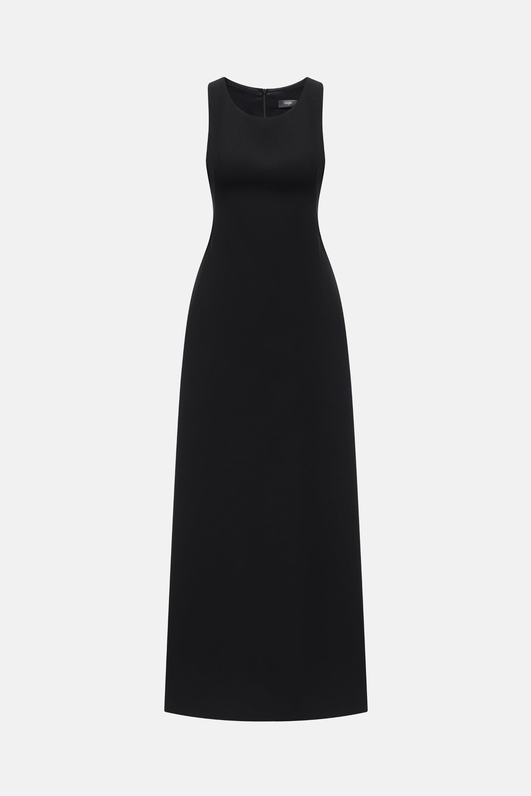 Rose’ Sheath Draped Twill Floor Length Dress