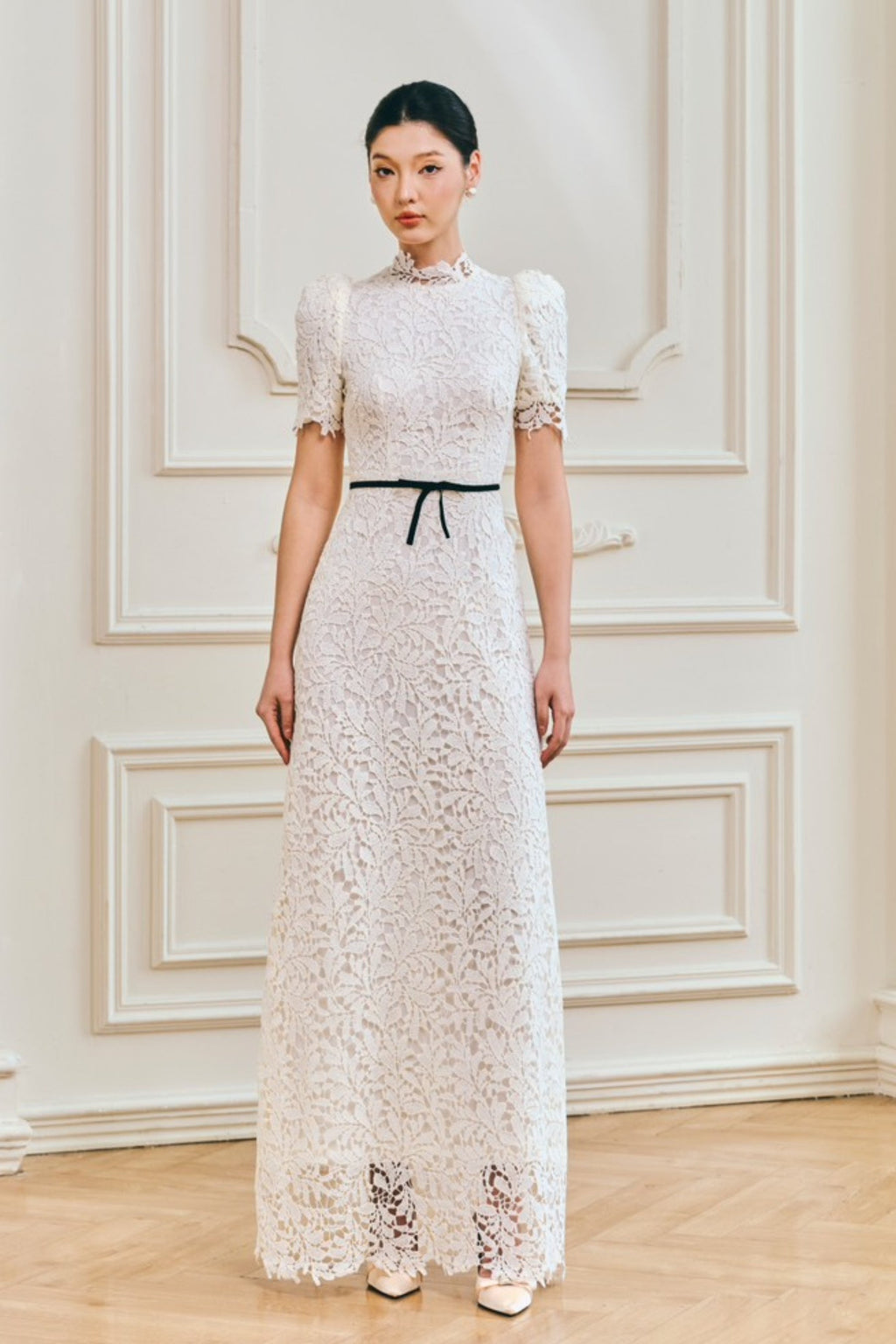 Hazel Lace A Line Maxi Dress