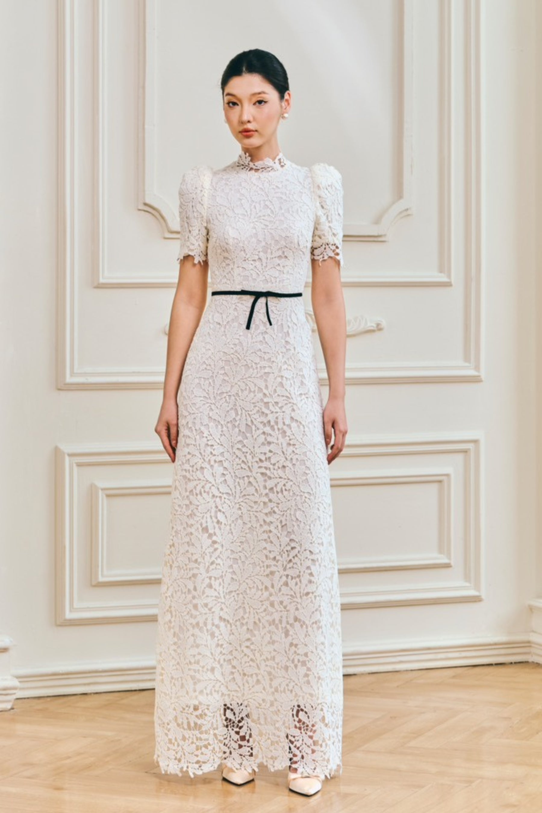 Hazel Lace A Line Maxi Dress