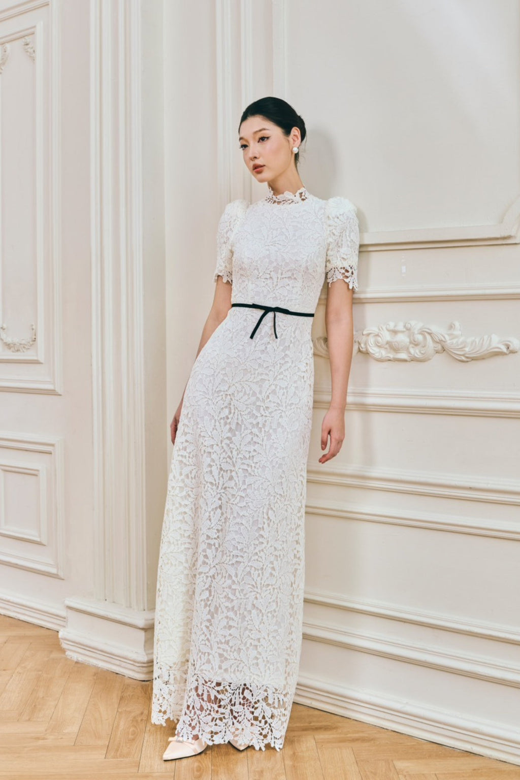 Hazel Lace A Line Maxi Dress