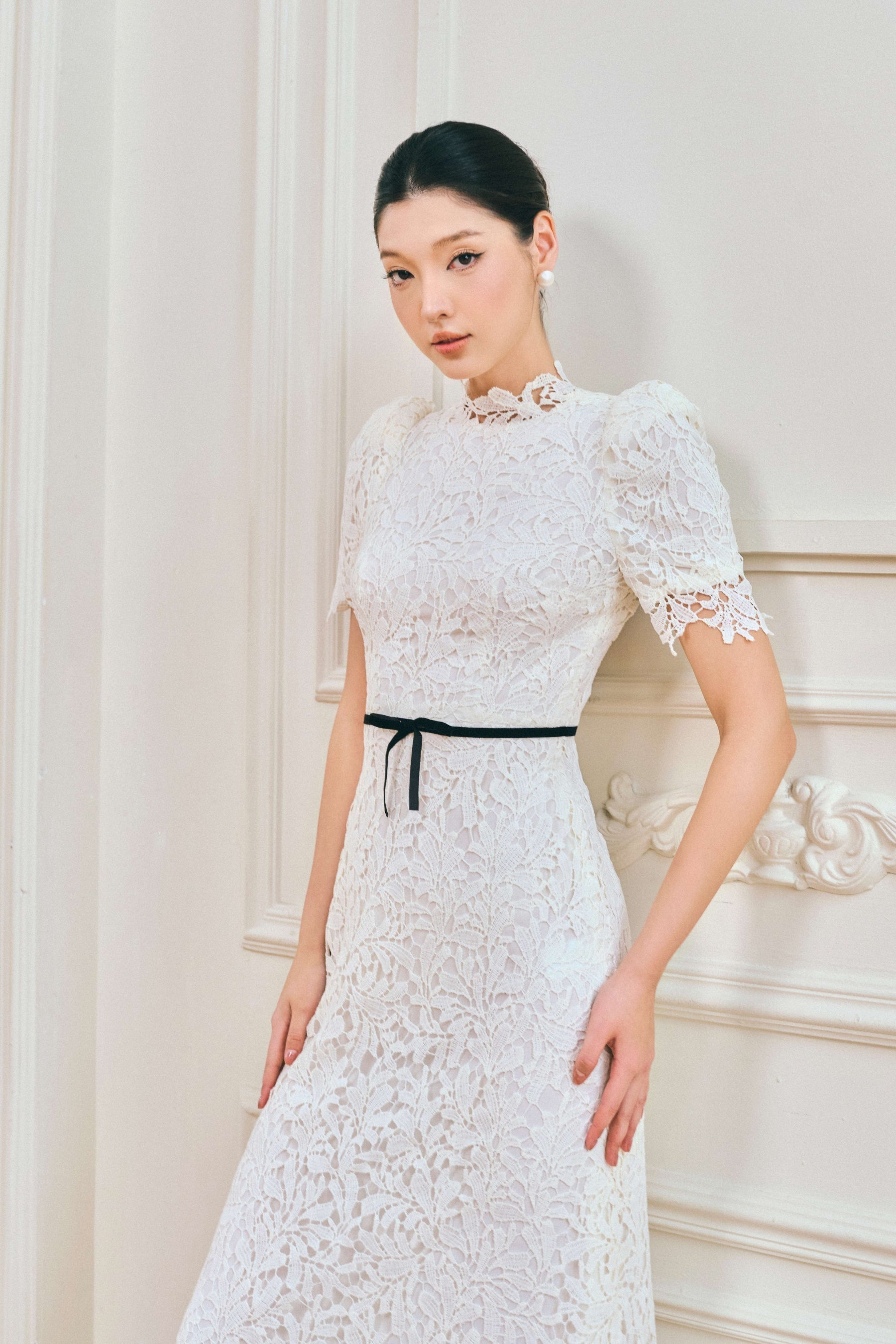 Hazel Lace A Line Maxi Dress
