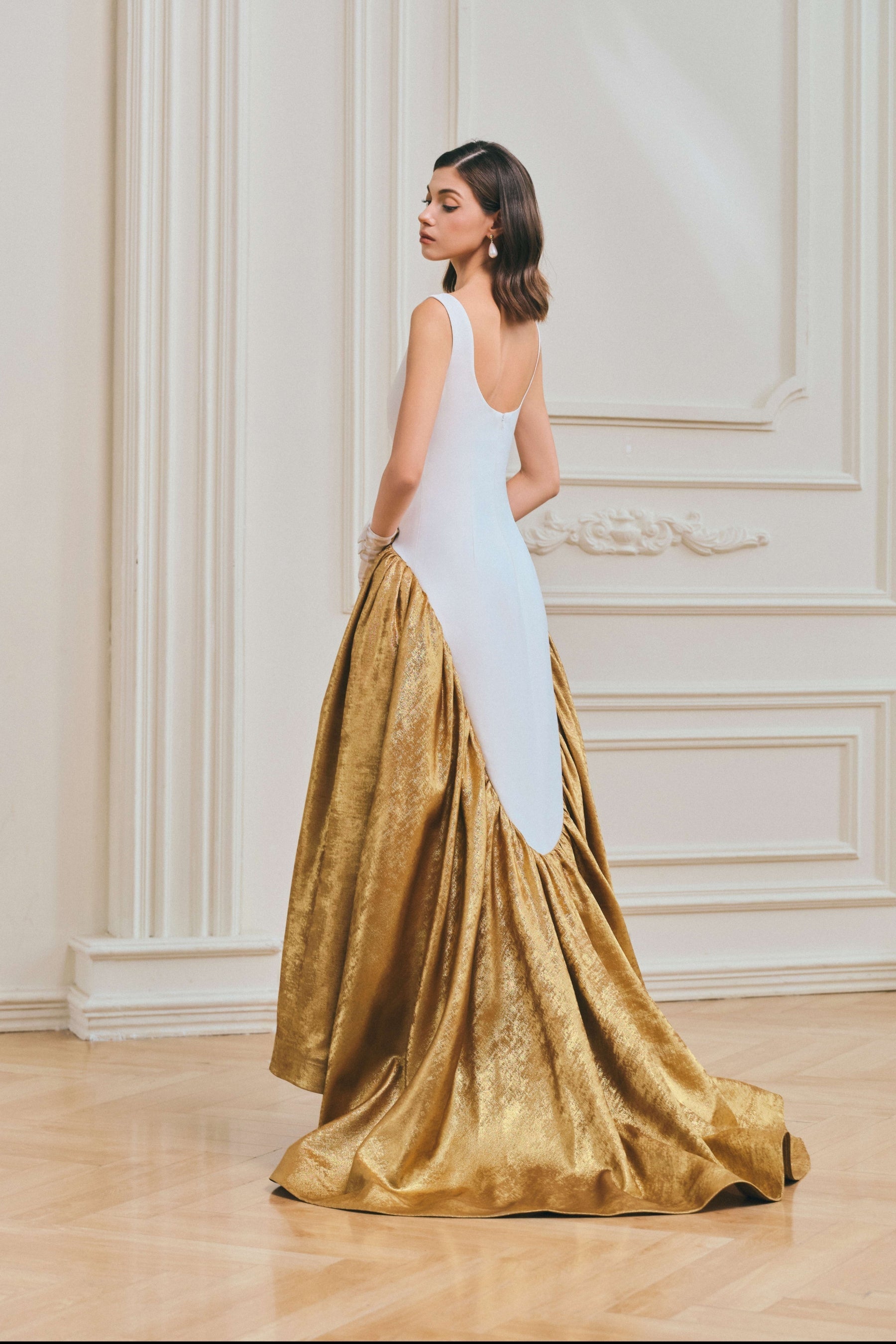 Riley Bateau Neck  Evening Gown