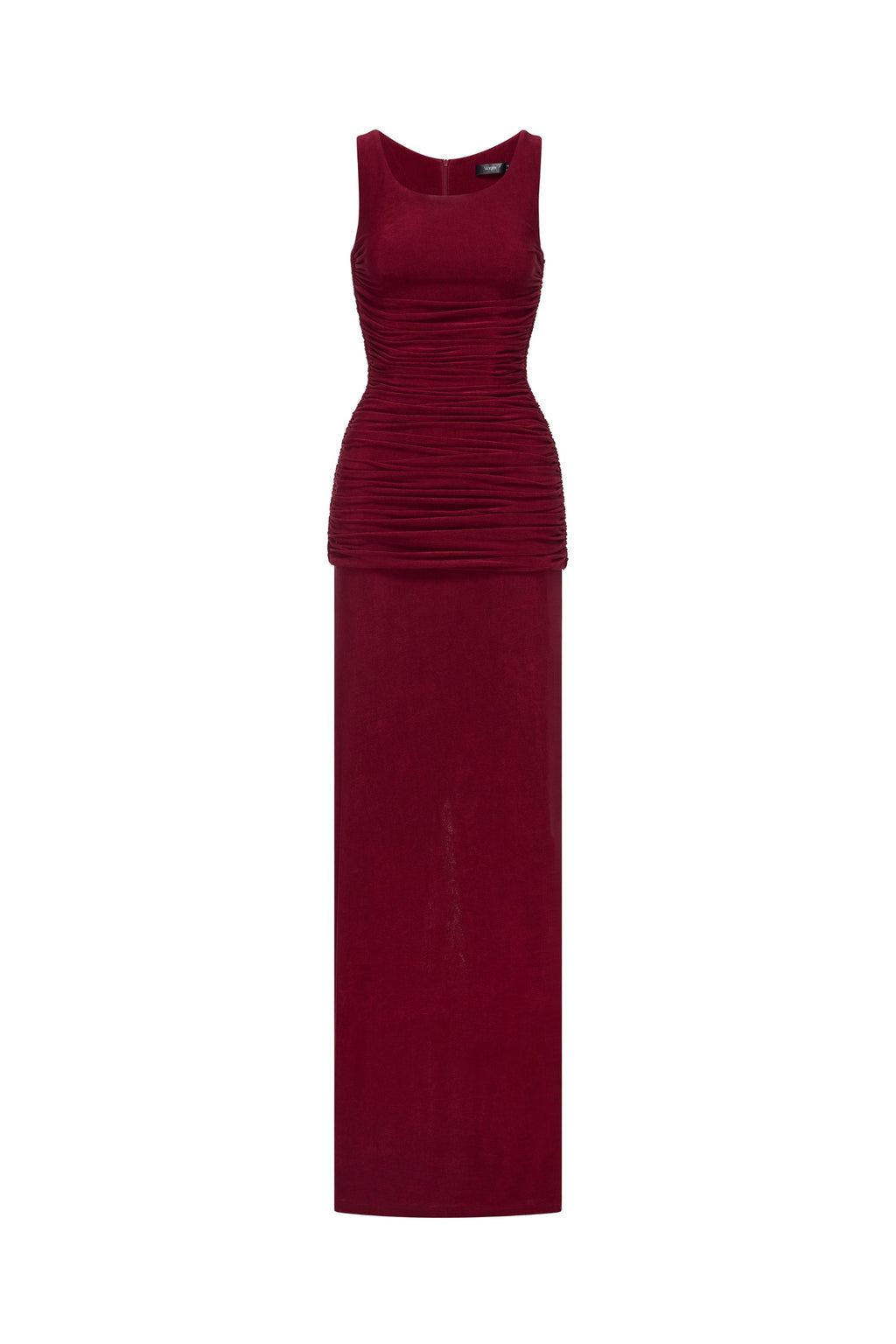 Vivi High Neck Draped Maxi Dress