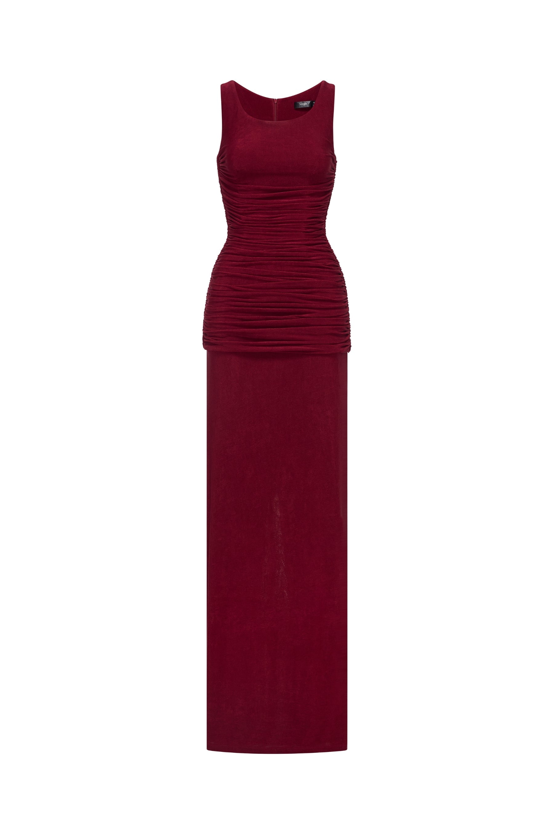 Vivi High Neck Draped Maxi Dress