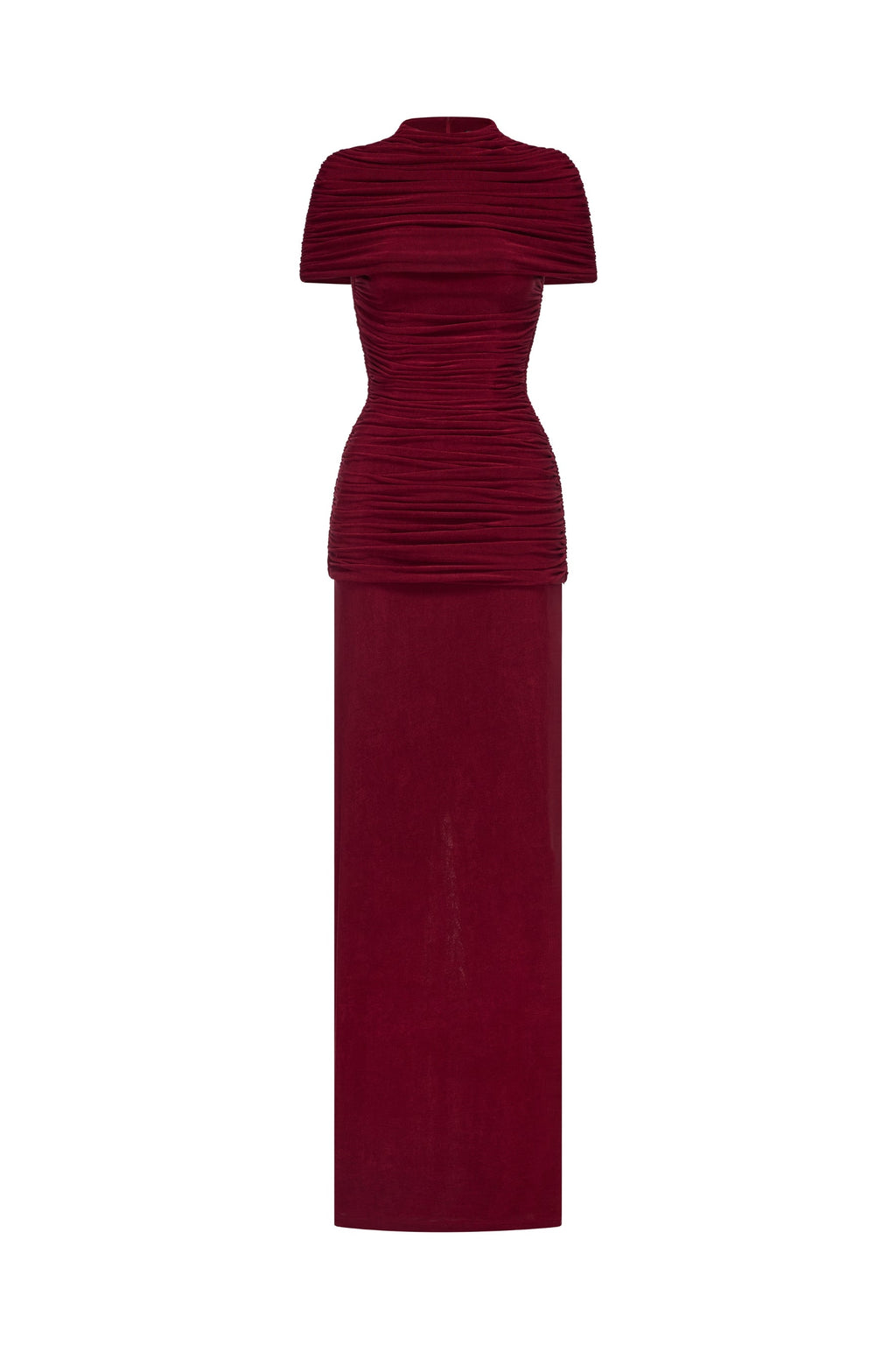 Vivi High Neck Draped Maxi Dress
