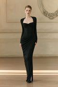 Mia Sweetheart Long Sleeve Maxi Dress