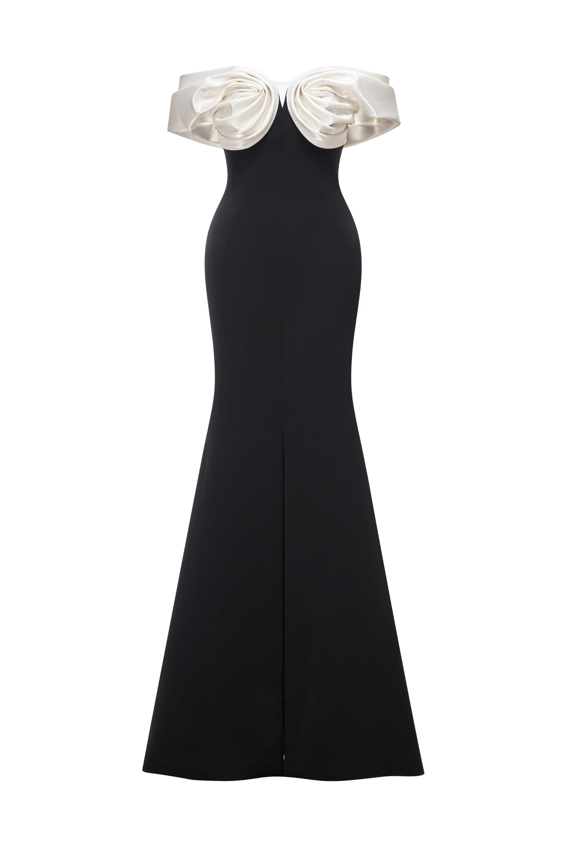 Off-Shoulder Structured Bust Mermaid Gown