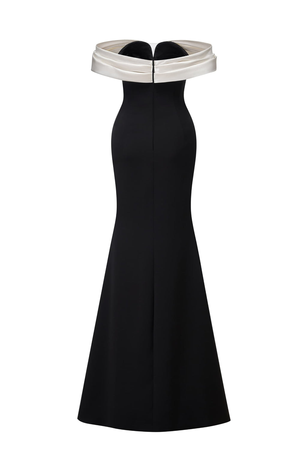Off-Shoulder Structured Bust Mermaid Gown