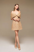 Off-Shoulder Lace Corset Mini Dress